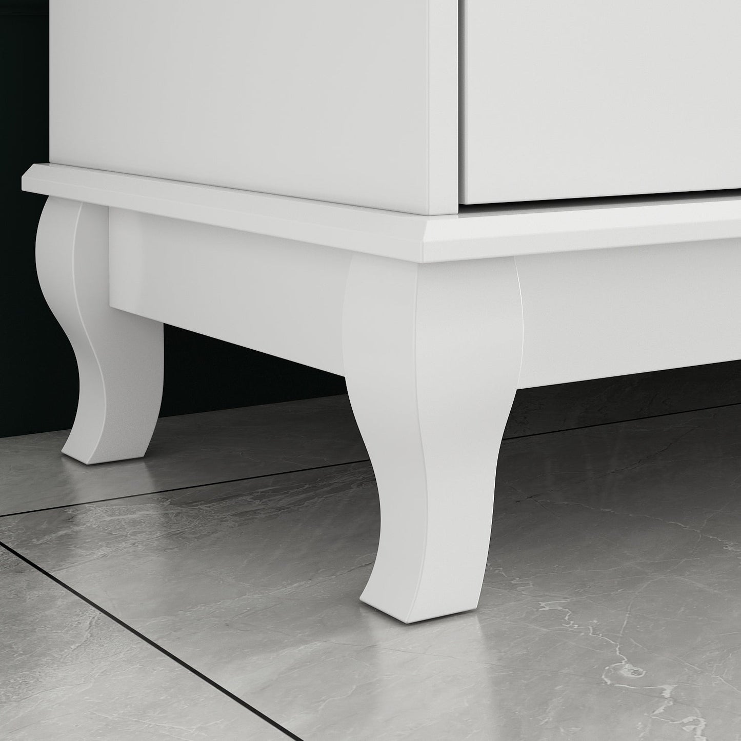 Commode double de 55,1 cm de large avec tiroirs de rangement