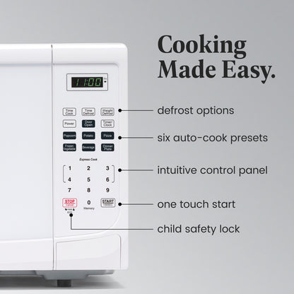 Four à micro-ondes de comptoir Farberware 1000 watts, 31 litres (1,1 pi³), avec éclairage DEL et sécurité enfant