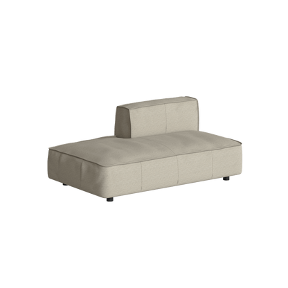 Canapé sectionnel doux en forme de L avec méridienne