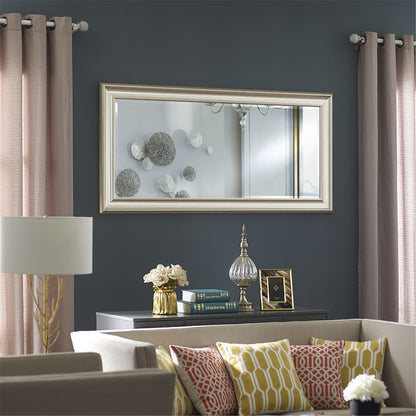 Miroir sur pied rectangulaire encadré - Grand miroir rectangulaire sur pied, miroir pleine longueur pour chambre et dressing