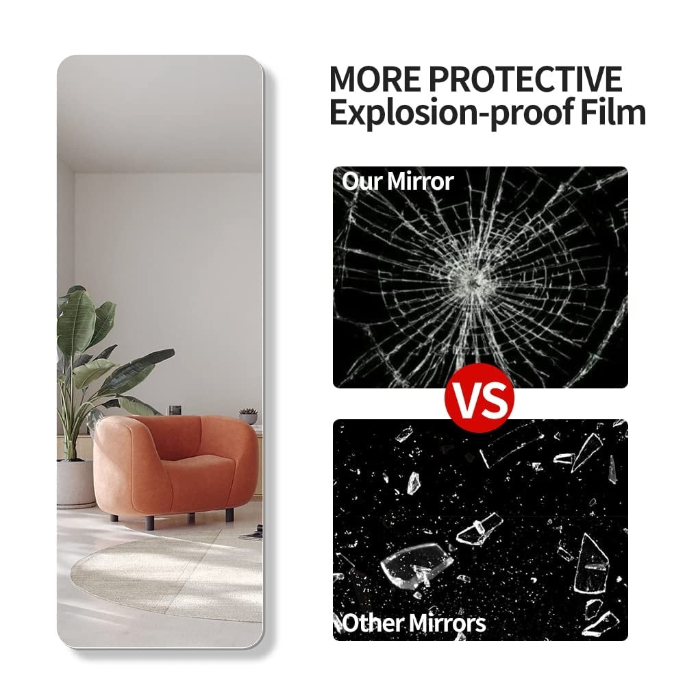 Miroir mural sans cadre pleine longueur