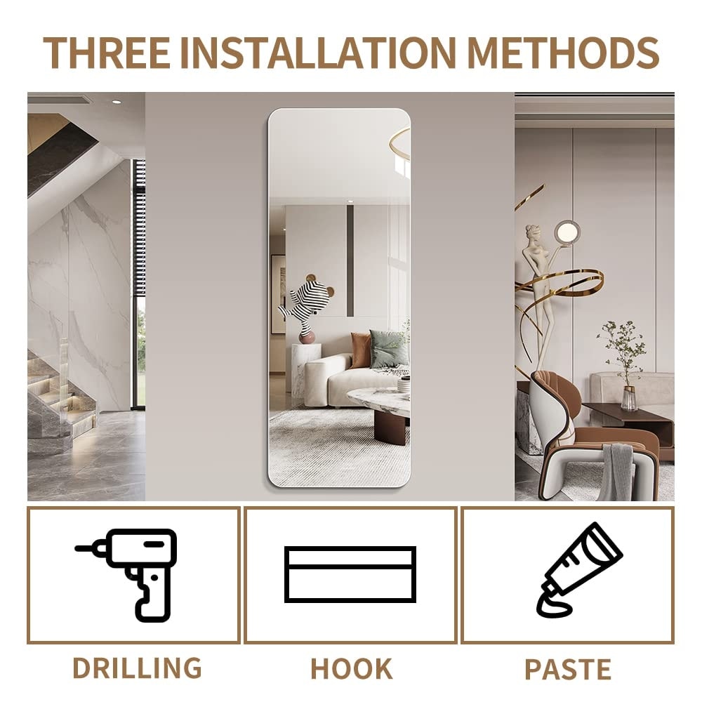 Miroir mural sans cadre pleine longueur