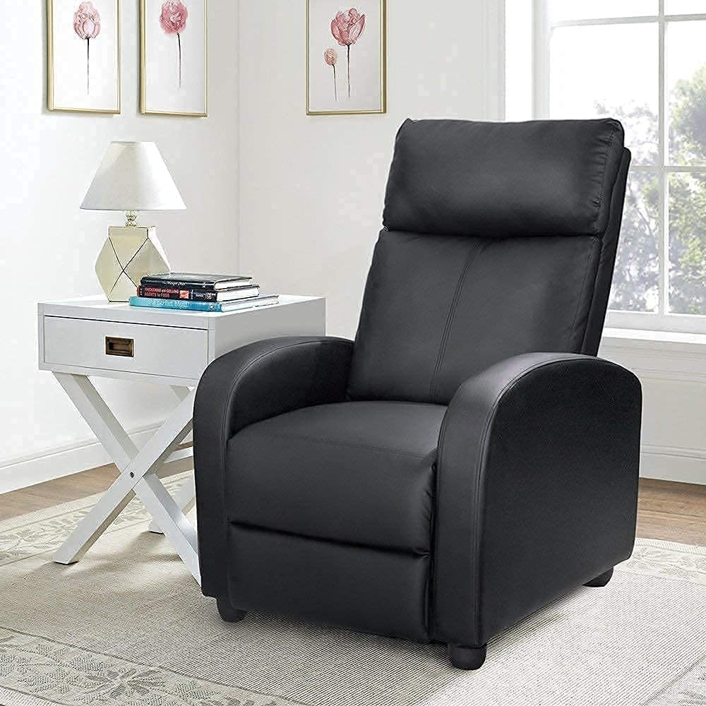 Canapé inclinable Furniwell en cuir PU avec assise et dossier rembourrés.