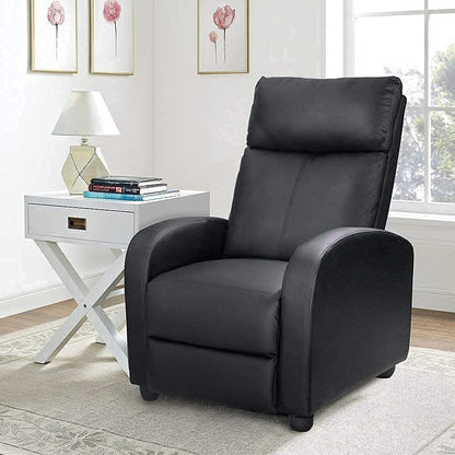 Canapé inclinable Furniwell en cuir PU avec assise et dossier rembourrés.