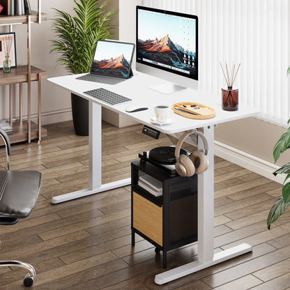 Bureau assis-debout électrique réglable en hauteur Futzca avec panneau de jonction