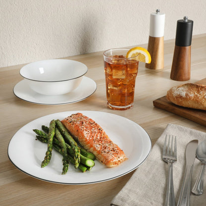 Ensemble de cuisine Gibson Home 74 pièces : ustensiles de cuisine, vaisselle, couverts, outils et accessoires, rangements et verrerie