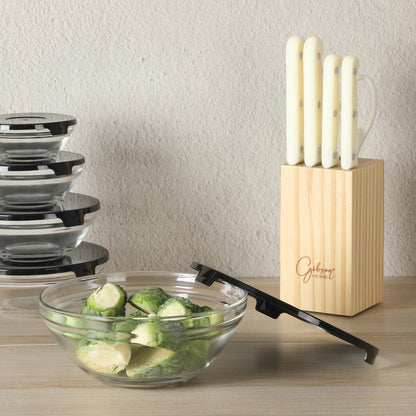 Ensemble de cuisine Gibson Home 74 pièces : ustensiles de cuisine, vaisselle, couverts, outils et accessoires, rangements et verrerie