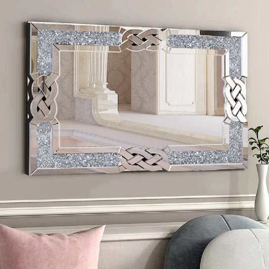 Miroir mural Glamour Crystal Accent Diamond Art