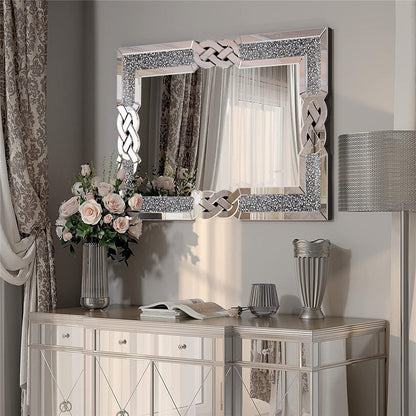 Miroir mural Glamour Crystal Accent Diamond Art