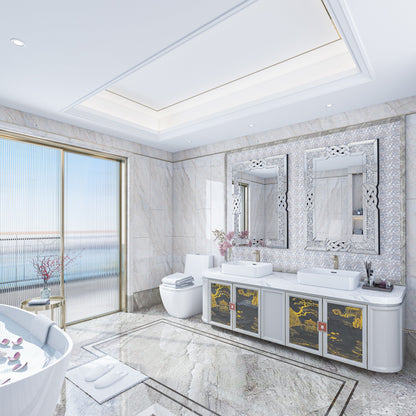 Miroir mural Glamour Crystal Accent Diamond Art