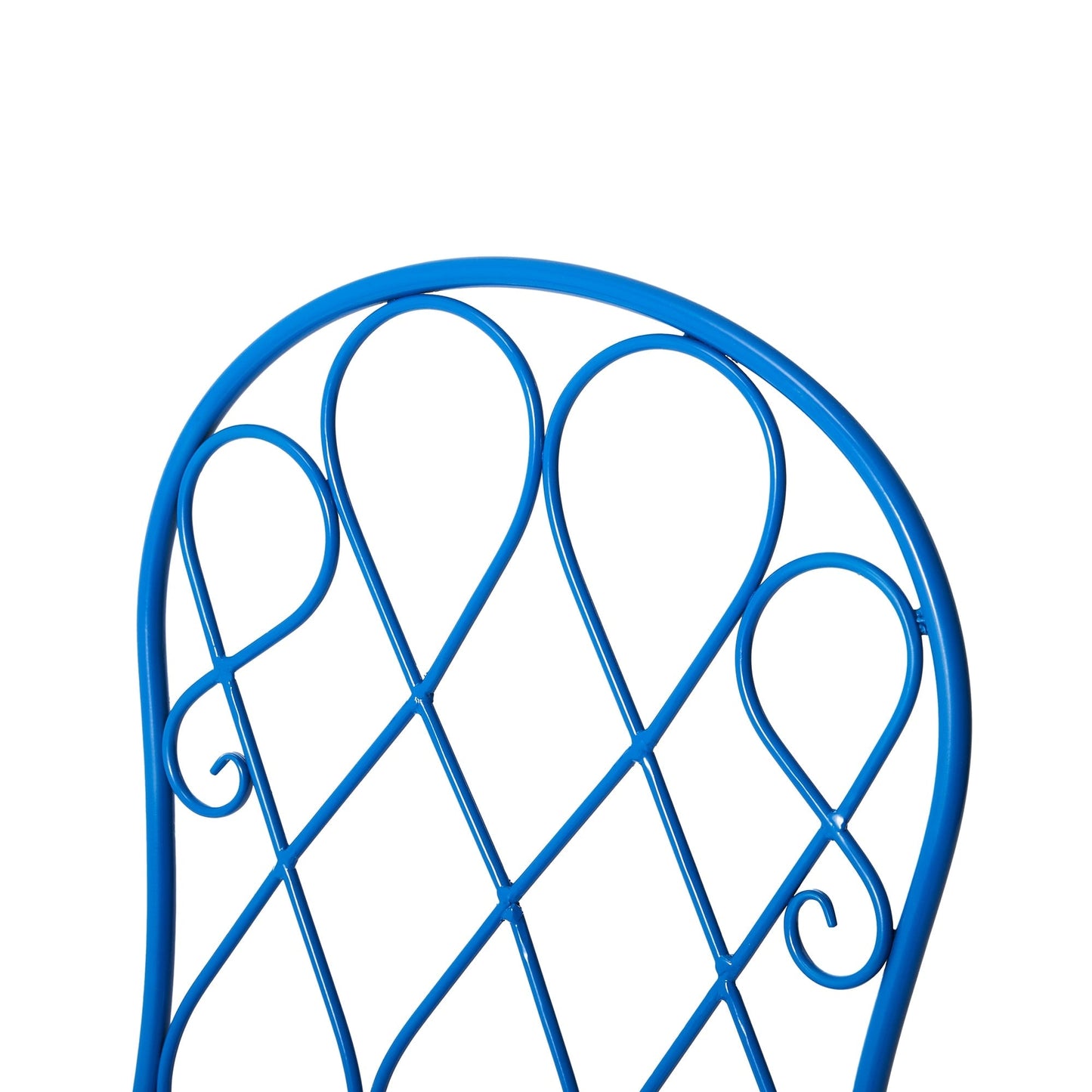 Ensemble bistro pliant d'extérieur en métal Glitzhome, 3 pièces : table et chaises de patio