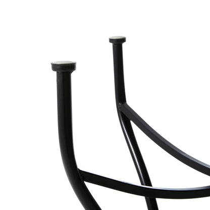 Ensemble bistro pliant d'extérieur en métal Glitzhome, 3 pièces : table et chaises de patio