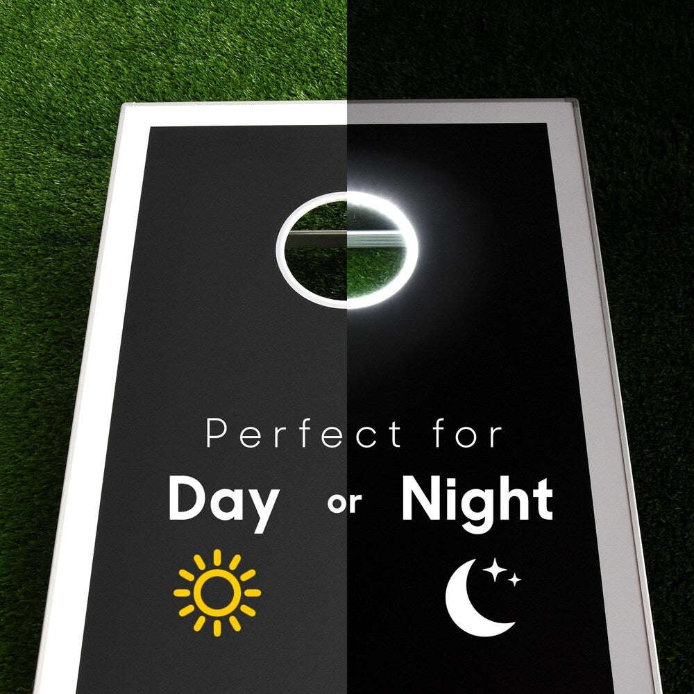 Jeu de Cornhole lumineux LED de taille réglementaire GoSports