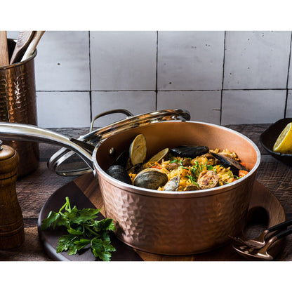 Ensemble de 20 pièces de batterie de cuisine antiadhésive Gotham Steel Hammered