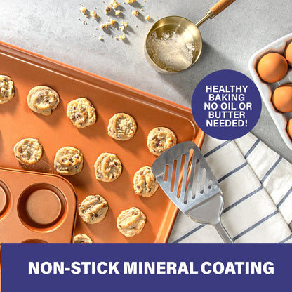 Ensemble de 20 pièces de batterie de cuisine et de pâtisserie Gotham Steel Pro en acier anodisé dur