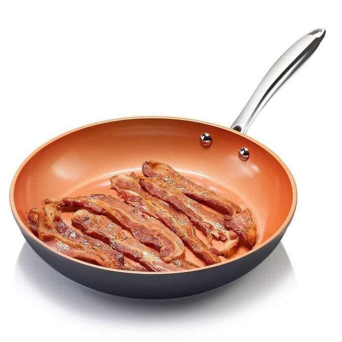 Ensemble de 3 poêles antiadhésives Gotham Steel Pro en aluminium anodisé dur - 8'', 10'' et 12''