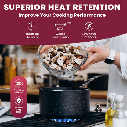 Ensemble de 20 pièces de casseroles et poêles antiadhésives Granitestone