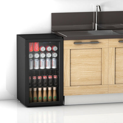 Réfrigérateur à boissons Gymax 120 canettes (bière, vin, soda) - Mini