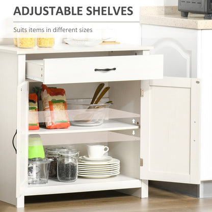 Buffet/meuble de rangement style porte de grange HOMCOM 32, idéal pour le salon ou l'entrée.