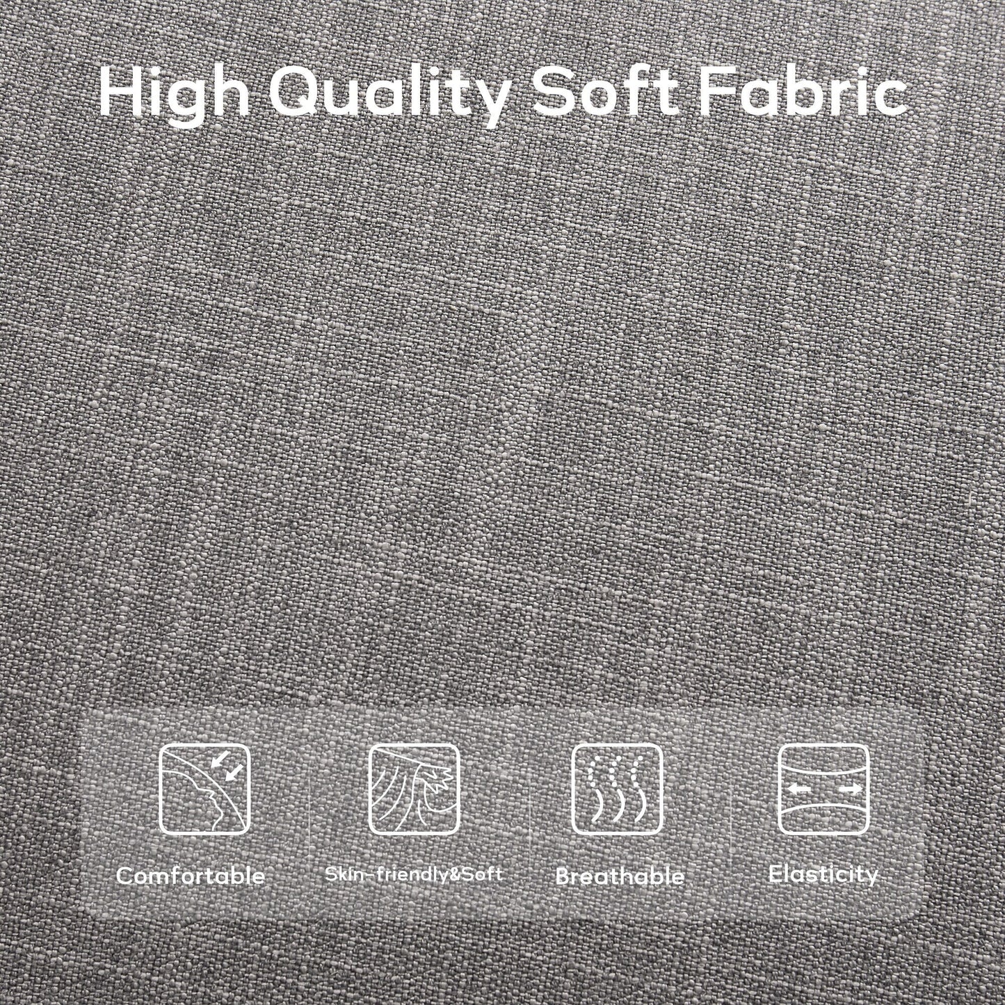 Banc d'entrée rembourré en tissu, banc de chambre à coucher pour pied de lit, beige, bois massif, 112 cm (44 pouces).