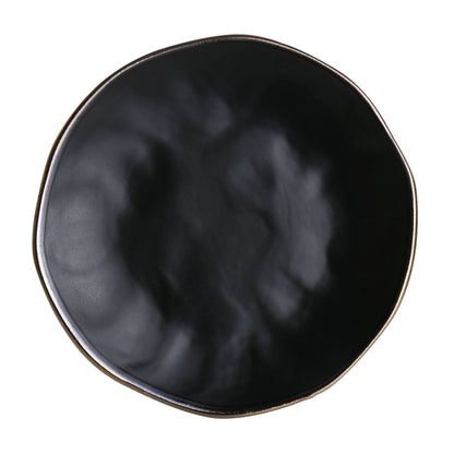 Service de table 16 pièces en grès martelé, coloris assortis