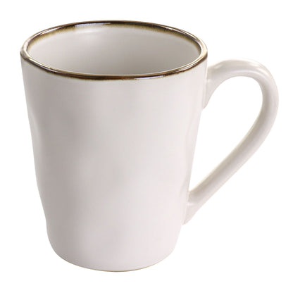 Service de table 16 pièces en grès martelé, coloris assortis