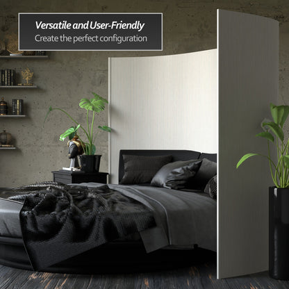 Paravent en bambou ondulé fait main de 1,80 m (Chine)