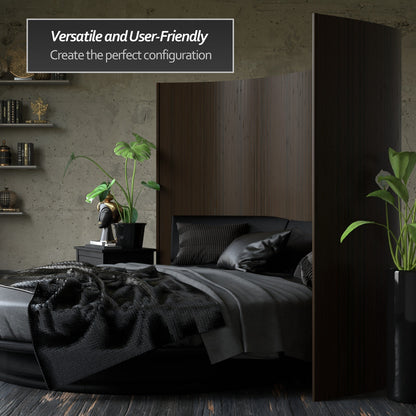 Paravent en bambou ondulé fait main de 1,80 m (Chine)