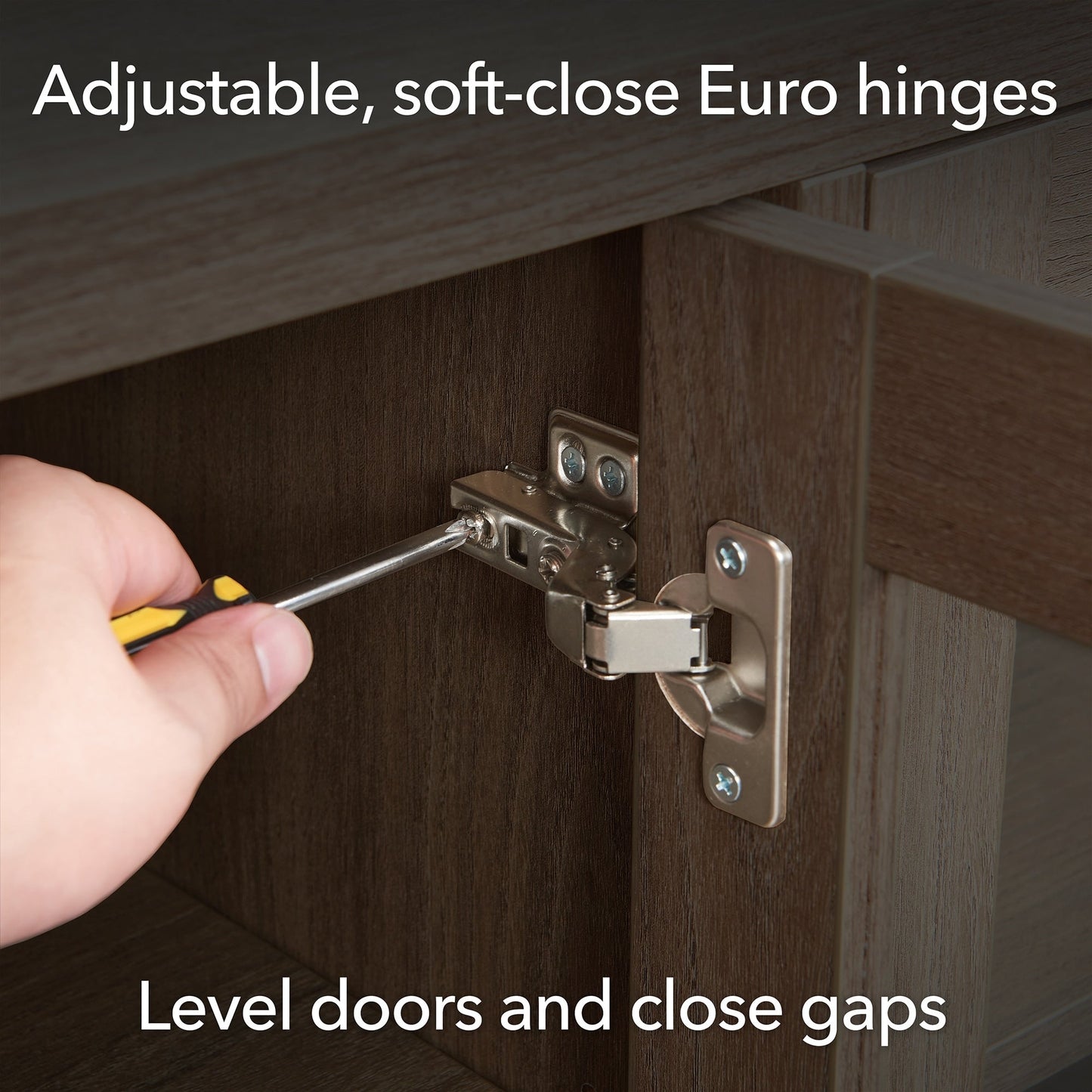 Meuble TV rectangulaire Hanson pour téléviseurs jusqu'à 75 pouces