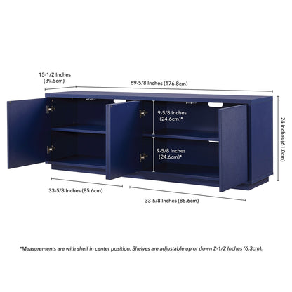 Meuble TV rectangulaire Hanson pour téléviseurs jusqu'à 75 pouces