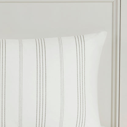 Ensemble de couette surdimensionnée 6 pièces en coton jacquard Morgan de Harbor House