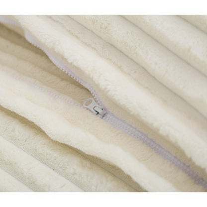 Canapé-lit surdimensionné Harmonia 109 W en velours côtelé, méridienne double profonde avec 4 coussins