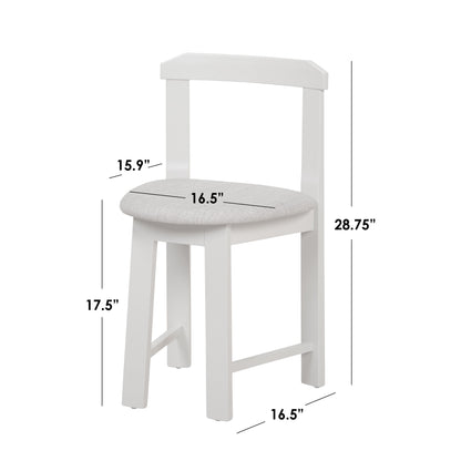 Ensemble de salle à manger rond compact 5 pièces Harrisburg Tobey