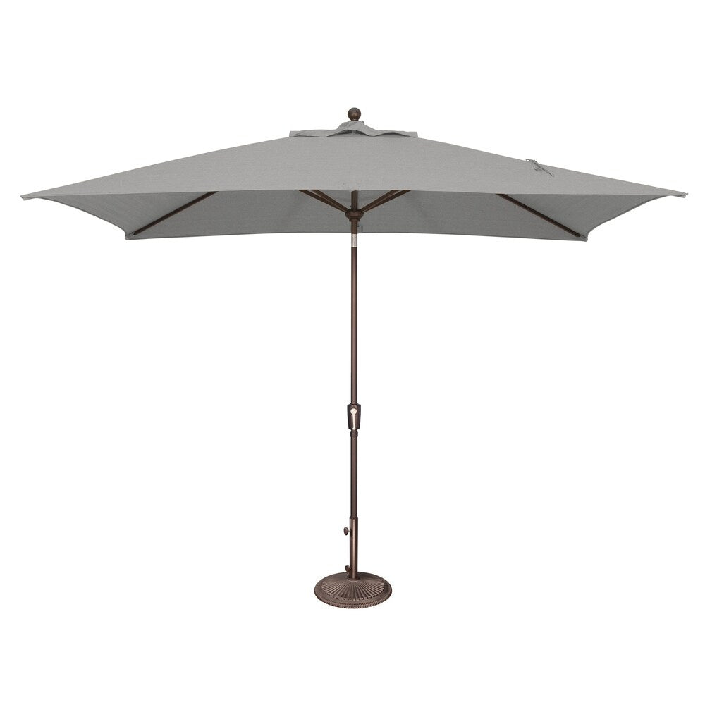 Parasol rectangulaire inclinable SimplyShade Catalina de 3 mètres (10 pieds) à bouton-poussoir