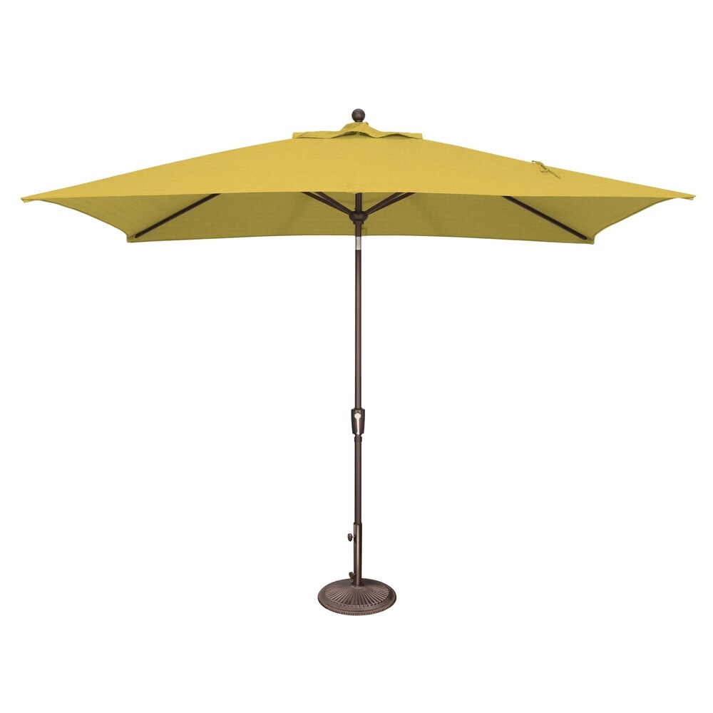 Parasol rectangulaire inclinable SimplyShade Catalina de 3 mètres (10 pieds) à bouton-poussoir