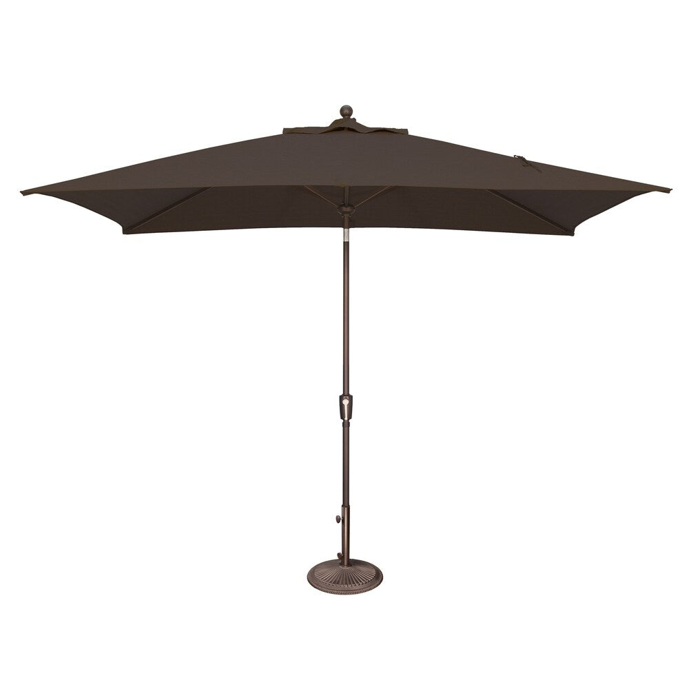 Parasol rectangulaire inclinable SimplyShade Catalina de 3 mètres (10 pieds) à bouton-poussoir