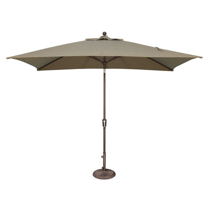 Parasol rectangulaire inclinable SimplyShade Catalina de 3 mètres (10 pieds) à bouton-poussoir