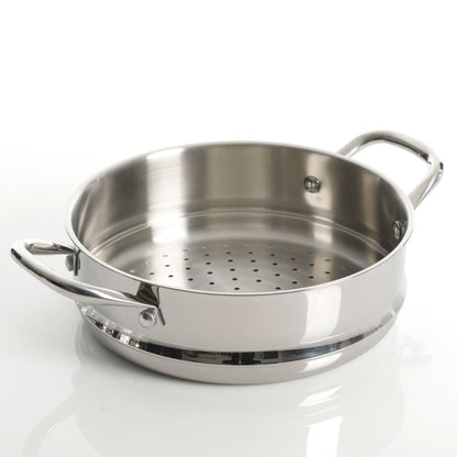 Batterie de cuisine robuste en acier inoxydable, ensemble de 10 pièces