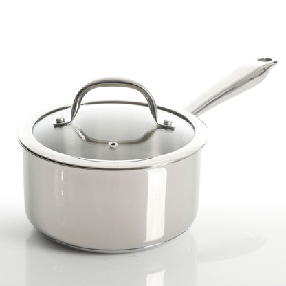 Batterie de cuisine robuste en acier inoxydable, ensemble de 10 pièces