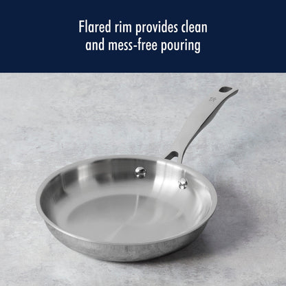 Ensemble de 10 pièces de batterie de cuisine en acier inoxydable Henckels Clad H3