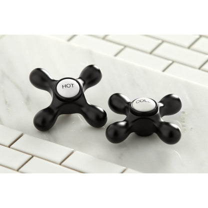 Robinet de cuisine Kingston Brass Heritage Bridge avec douchette en laiton