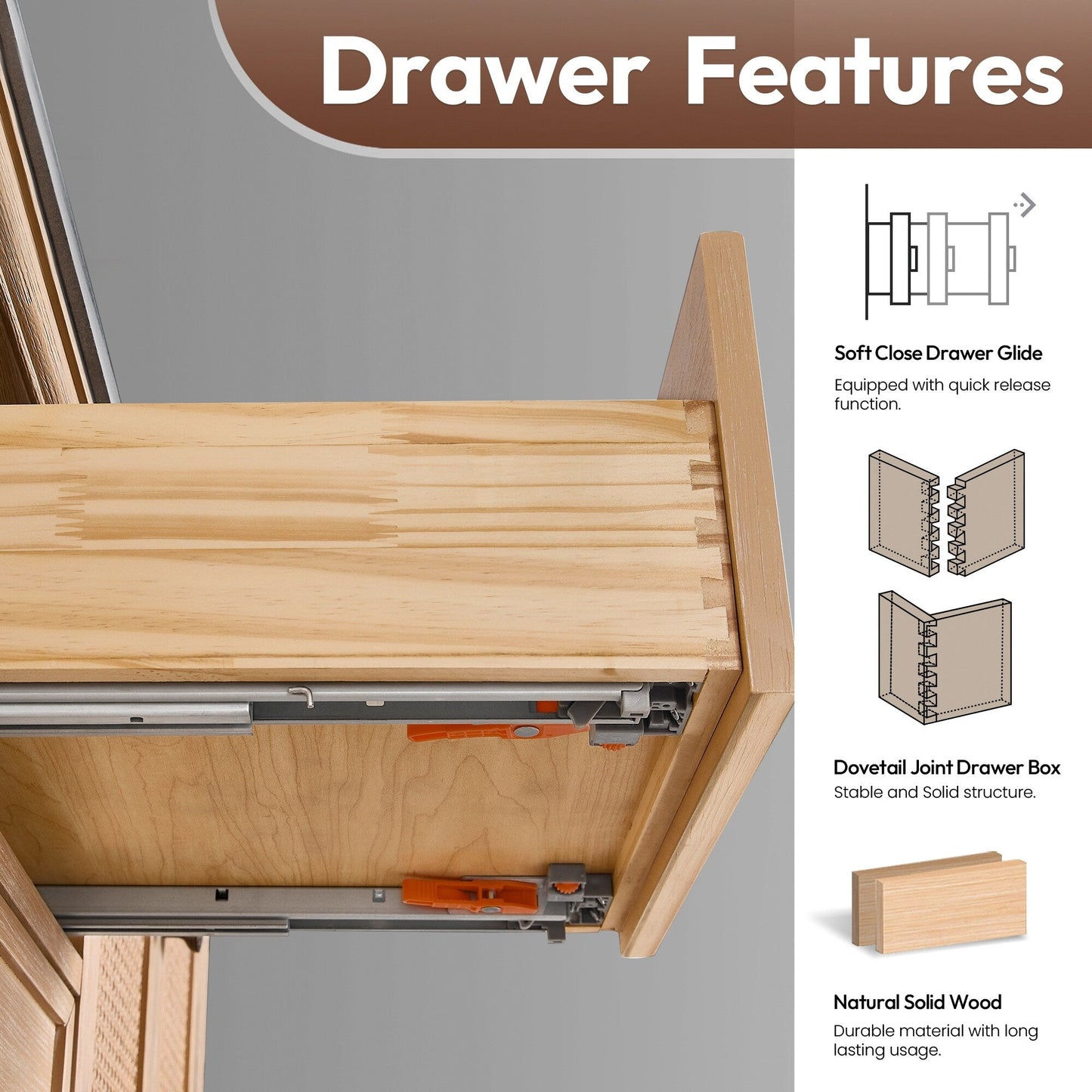 Meuble-lavabo Hervas avec plateau en marbre naturel, sans miroir.
