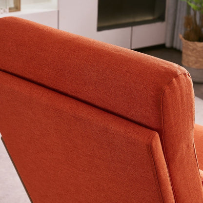 Fauteuil de loisirs avec dossier haut en bois massif et accoudoirs, fauteuil d'appoint