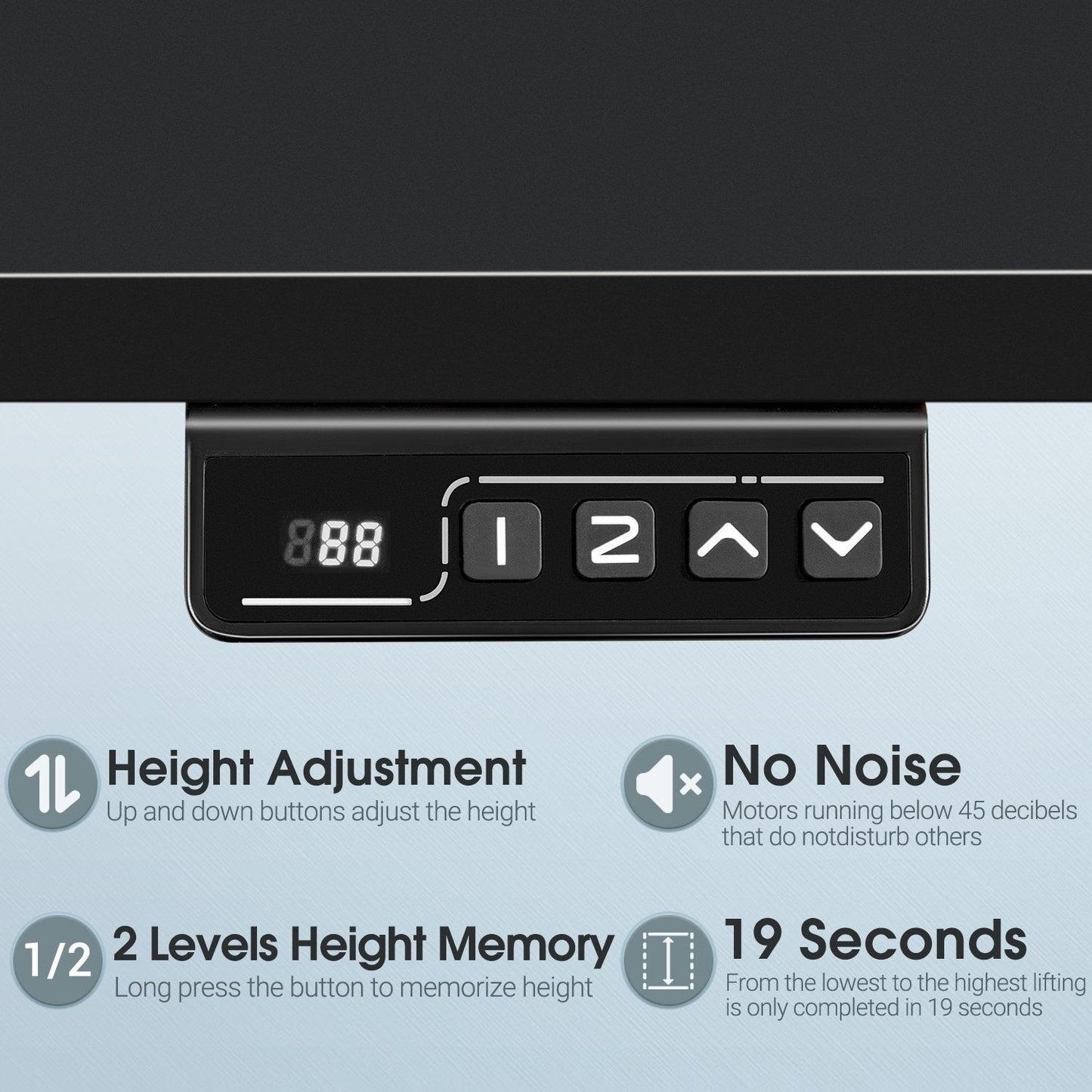 Bureau assis-debout électrique Homall à hauteur réglable