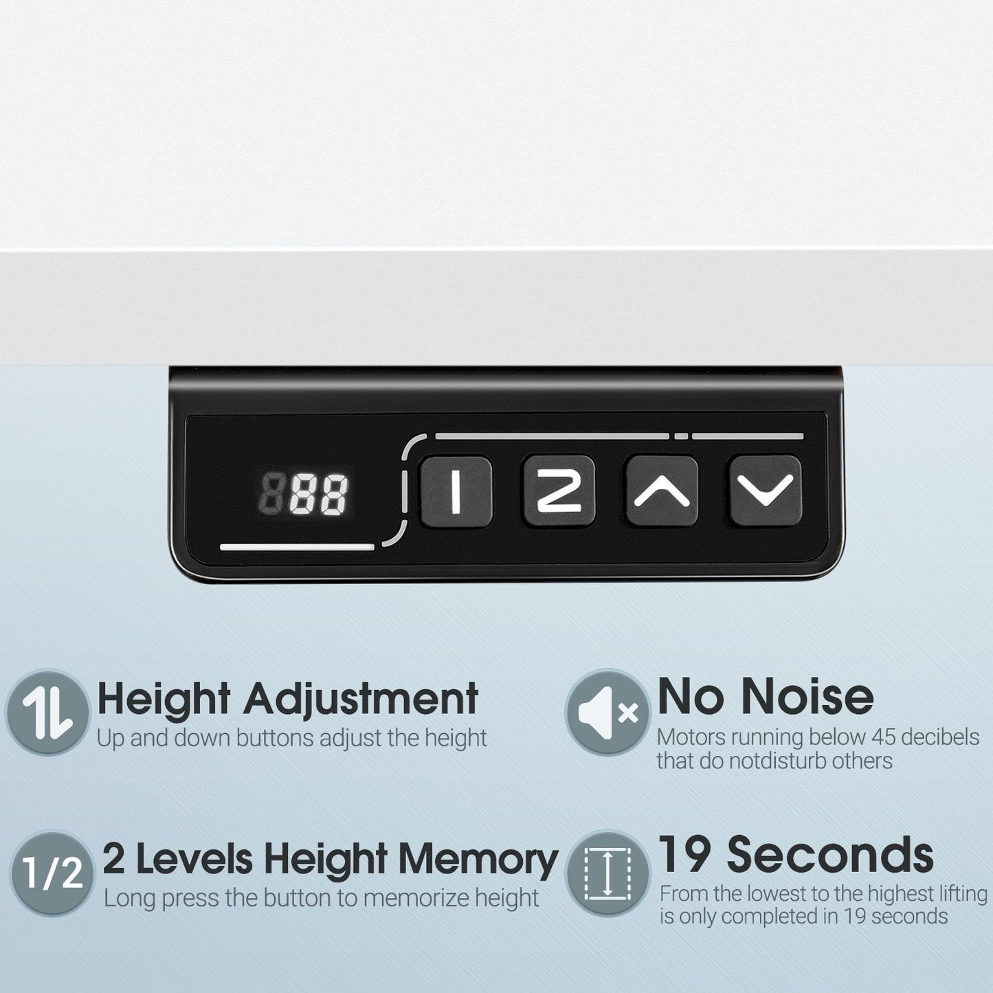 Bureau assis-debout électrique Homall à hauteur réglable