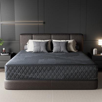 Matelas SweDrea Plush Hybrid en mousse à mémoire de forme 8/12 po. respirant et rafraîchissant, certifié CertiPUR-US, SGS et OEKO-TEX®.