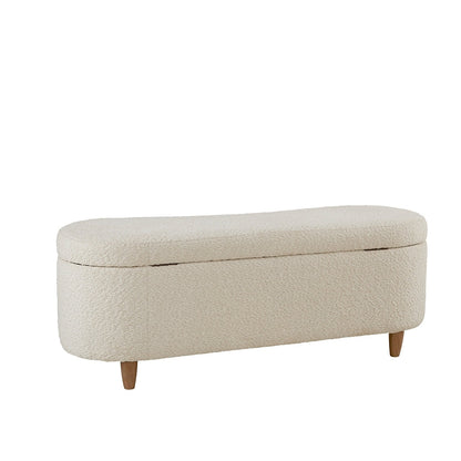 Banc d'appoint de rangement incurvé INK IVY Bailey style boucle