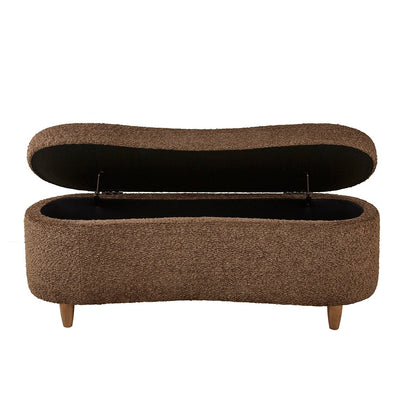 Banc d'appoint de rangement incurvé INK IVY Bailey style boucle