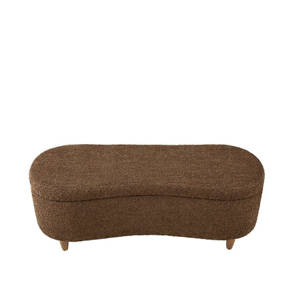 Banc d'appoint de rangement incurvé INK IVY Bailey style boucle