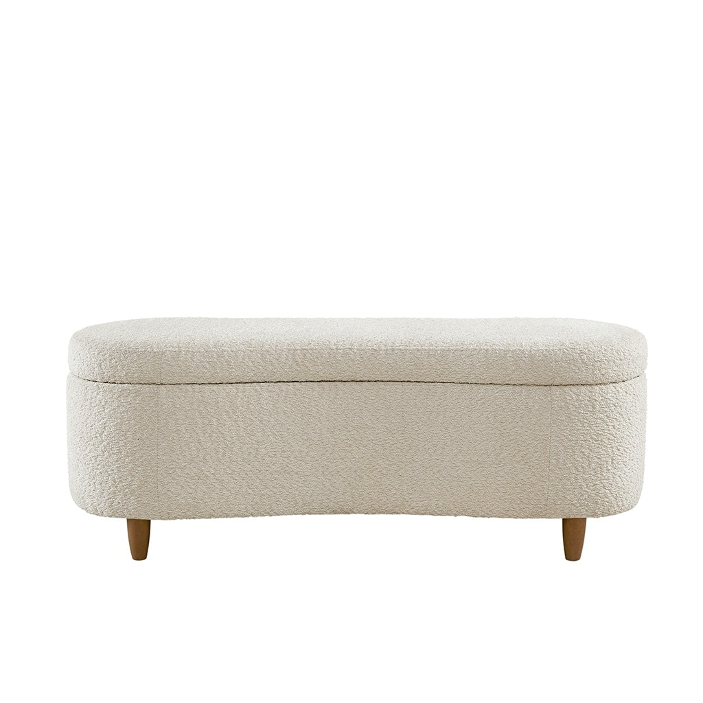 Banc d'appoint de rangement incurvé INK IVY Bailey style boucle